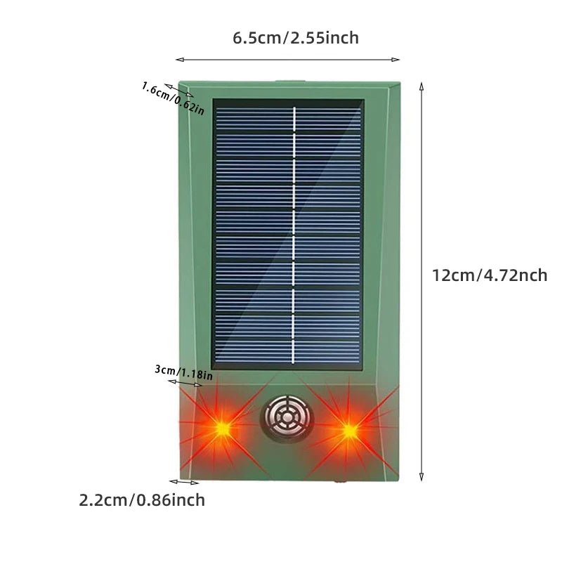 Danoz PestSmart - Keep unwanted critters at bay with this clever solar - powered and USB Chargeable, Repeller! Combining ultrasonic technology with flashing red LEDs - Buy 1 Get 1 Free! - danozdirect