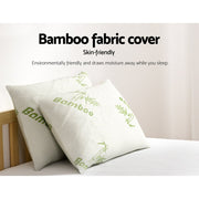 Danoz Pillows - Giselle Bedding 4 Pack Bamboo Pillow Family Hotel - danozdirect