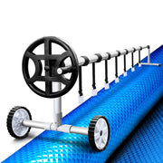 Danoz Pools 🏊 Aquabuddy Pool Cover 500 Micron 10x4m Blue Swimming Pool Solar Blanket 4m Roller - danozdirect