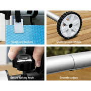 Danoz Pools 🏊 Aquabuddy Pool Cover 500 Micron 11x4.8m Swimming Pool Solar Blanket 5.5m Roller - danozdirect