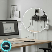Danoz PowerSmart - Power Strip AU Multitap Wall Mounted Independent Switch Power Socket With USB C Charging Ports Network Filter Adapter - Buy 1 Get 1 Free! - danozdirect