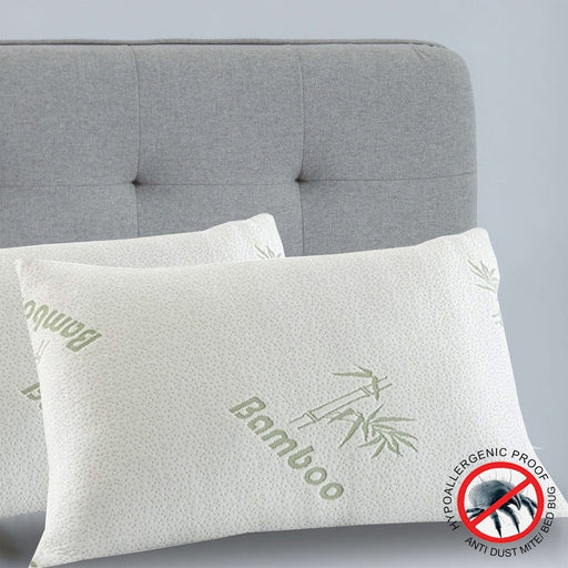 Danoz 🛏️Royal Comfort Luxury Bamboo Covered Memory Foam Pillow - Buy 1 Get 1 - Hypoallergenic - danozdirect