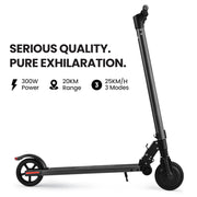 Danoz Scooters - ALPHA Peak 300W 10Ah Electric Scooter, Suspension, for Adults or Teens, Black - danozdirect