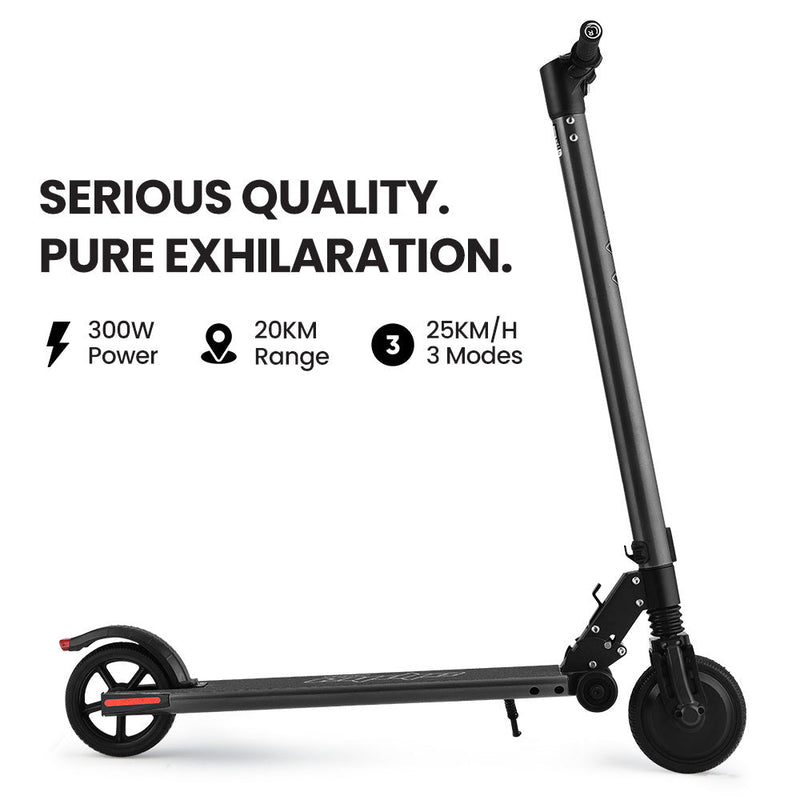 Danoz Scooters - ALPHA Peak 300W 10Ah Electric Scooter, Suspension, for Adults or Teens, Black - danozdirect