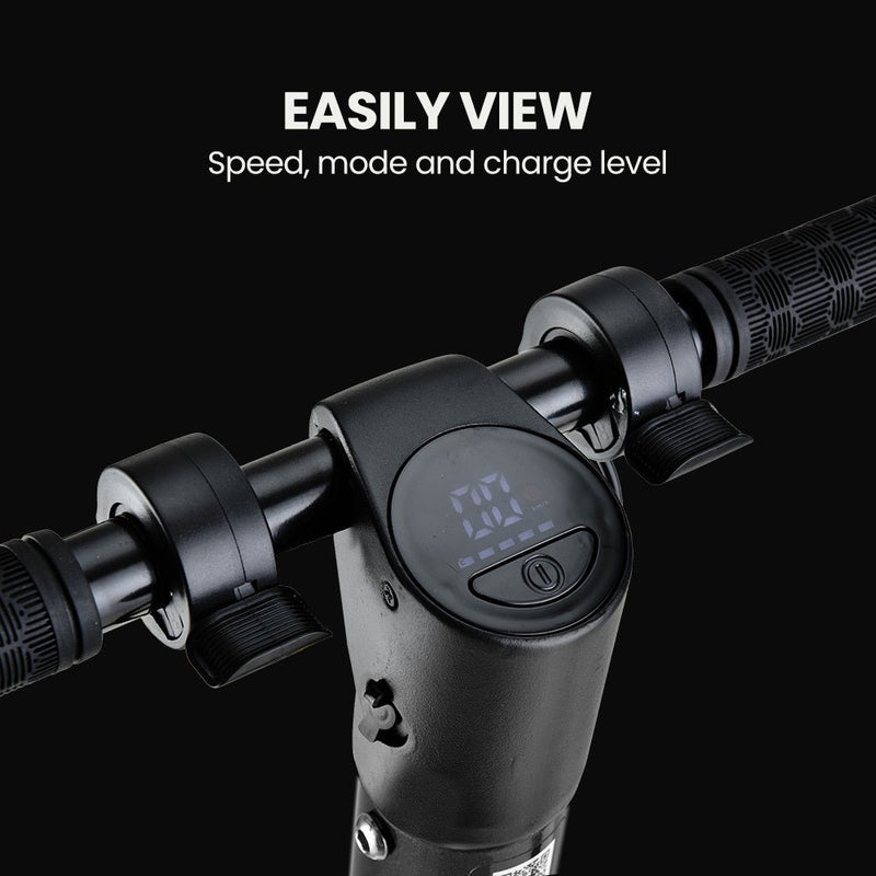Danoz Scooters - ALPHA Peak 300W 10Ah Electric Scooter, Suspension, for Adults or Teens, Black - danozdirect