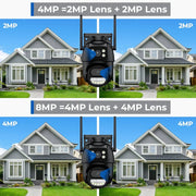 Danoz Security🔒 8MP 4K PTZ Wifi Camera! Featuring dual lenses, AI human detection, and auto Tracking - danozdirect