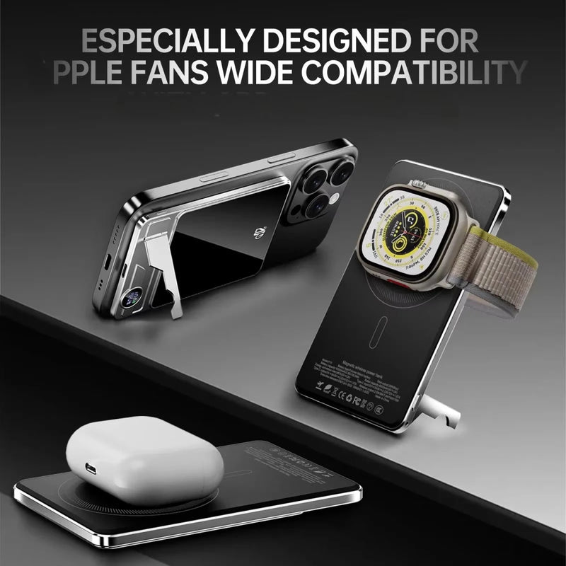 Danoz Smart - 10000mAh Magnetic Power Bank Super Slim 20W Wireless Fast Charging External Battery for For iWtach MagSafe Power Bank for iPhone - danozdirect