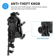 Danoz Smart - 15W Motorcycle Wireless Charging Phone Holder Phone Cradle Charger GPS Moto Support Cellphone Handlebar Mount for 4 - 7 inch Phone - danozdirect