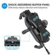 Danoz Smart - 15W Motorcycle Wireless Charging Phone Holder Phone Cradle Charger GPS Moto Support Cellphone Handlebar Mount for 4 - 7 inch Phone - danozdirect