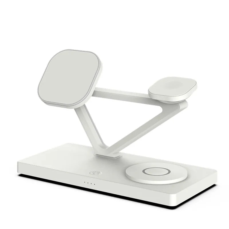 Danoz Smart - 3 In 1 Magnetic Wireless Charger Stand For Magsafe iPhone 16 15 14 13 Pro Max Apple Watch 9 8 AirPods Pro Fast Charging Station - danozdirect