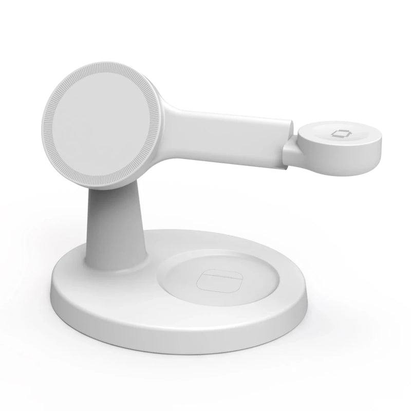 Danoz Smart - 3 In 1 Magnetic Wireless Charger Stand For Magsafe iPhone 16 15 14 13 Pro Max Apple Watch 9 8 AirPods Pro Fast Charging Station - danozdirect