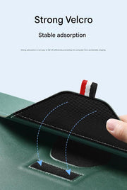 Danoz Smart - 3 - in - 1 PU Leather Laptop Sleeve with Stand & Mouse Pad + Accessory Pouch(black) - danozdirect
