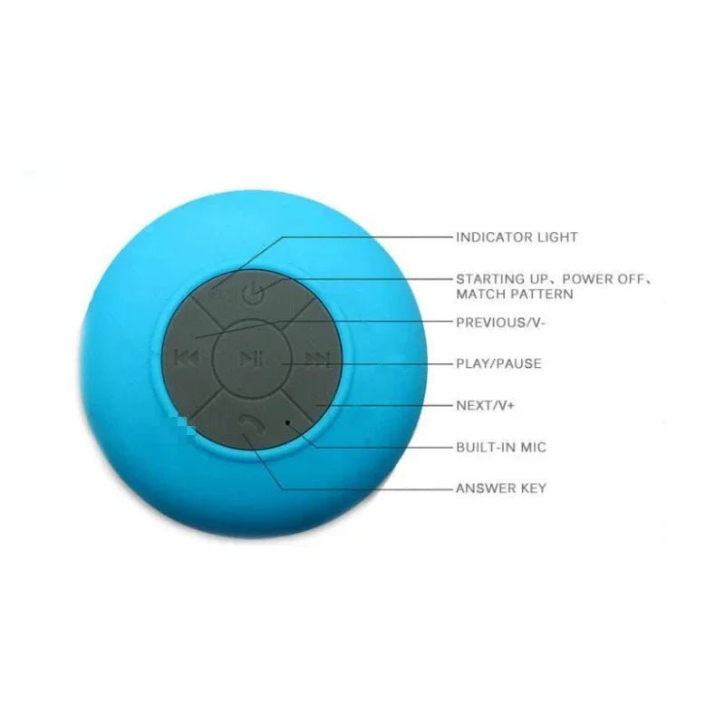 Danoz Smart 🔊 Bathroom waterproof wireless Bluetooth speaker large suction cup mini portable speaker outdoor sports stereo speaker - danozdirect