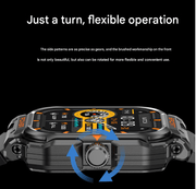 Danoz Smart - Black 2 - in - 1 Smartwatch with Earbuds and 2.01 - Inch HD Screen for Sports - danozdirect