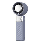 Danoz Smart - Blue Portable Turbo Handheld USB Rechargeable Fan with Digital Speed Display - High - Speed Cooling Fan for Outdoor Use - danozdirect