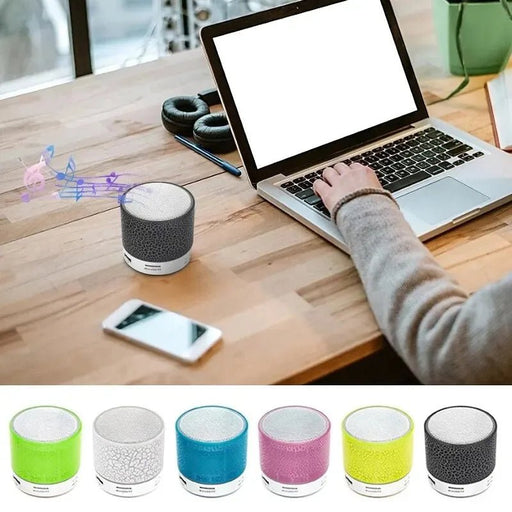 Danoz Smart 🔊Bluetooth Mini Speaker Wireless Speaker Colorful LED TF Card USB Subwoofer Portable MP3 Music Sound Column For PC Phone - danozdirect