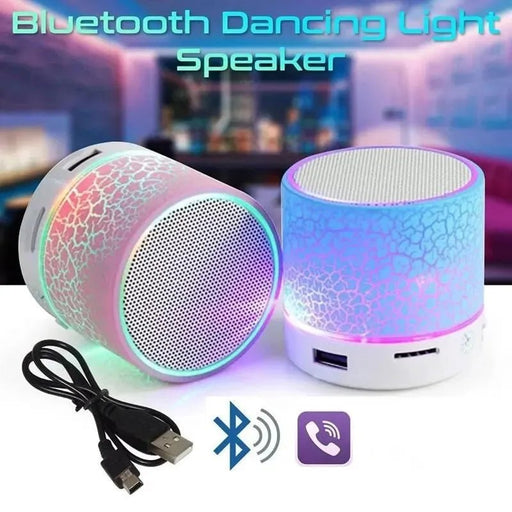 Danoz Smart 🔊Bluetooth Mini Speaker Wireless Speaker Colorful LED TF Card USB Subwoofer Portable MP3 Music Sound Column For PC Phone - danozdirect