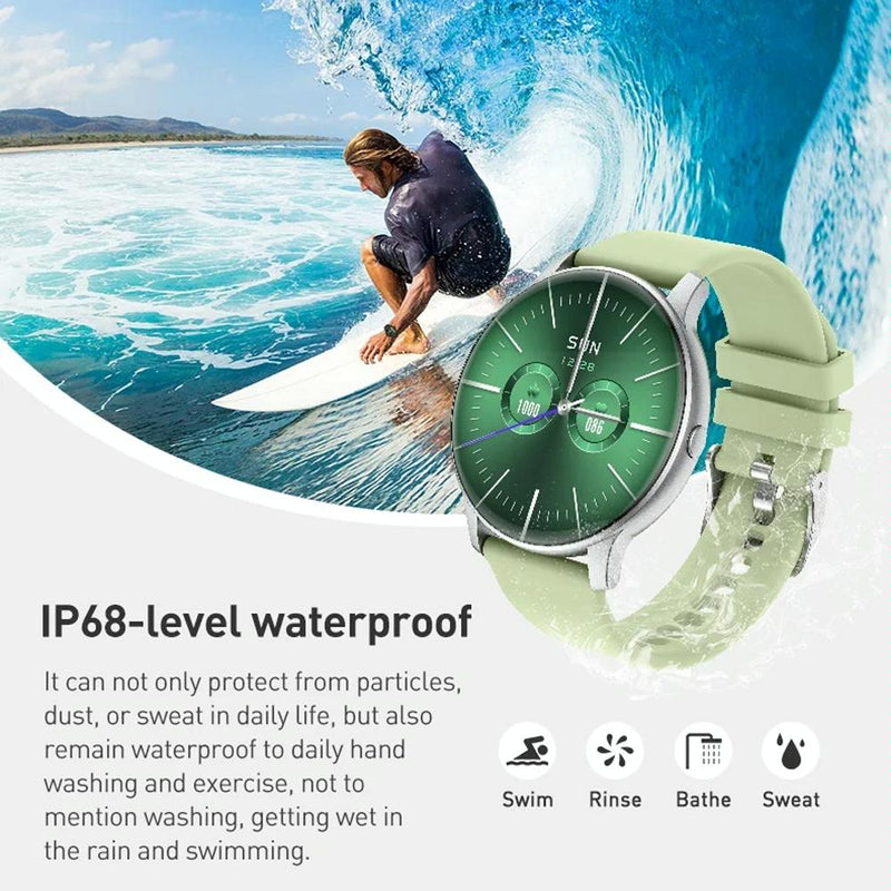 Danoz Smart - Bluetooth Talk Smartwatch Multi - Function Monitor Heart Rate / Blood Pressure / Blood Oxygen / Sleep - Blue - danozdirect