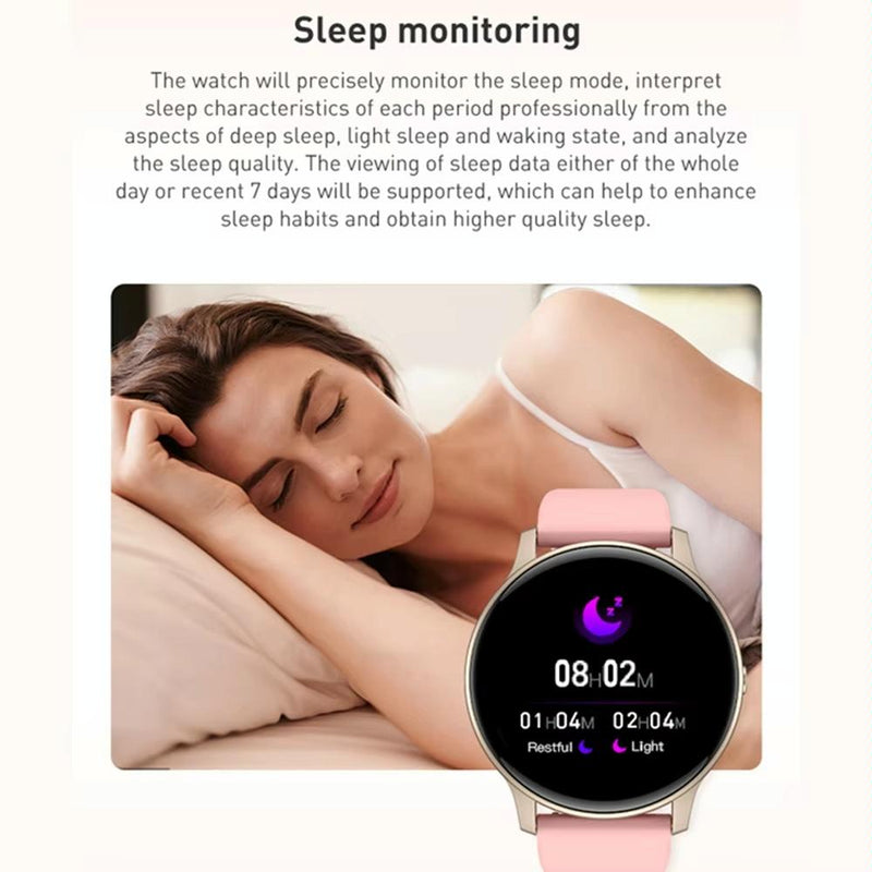 Danoz Smart - Bluetooth Talk Smartwatch Multi - Function Monitor Heart Rate / Blood Pressure / Blood Oxygen / Sleep - Blue - danozdirect