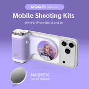 Danoz Smart - COMITOK MOCA iPhone Camera Shooting Aid ,Rechargeable Remote, DSLR - Grade Focus Lock, Ergonomic Design + Optional Fill Light/Mirror - danozdirect