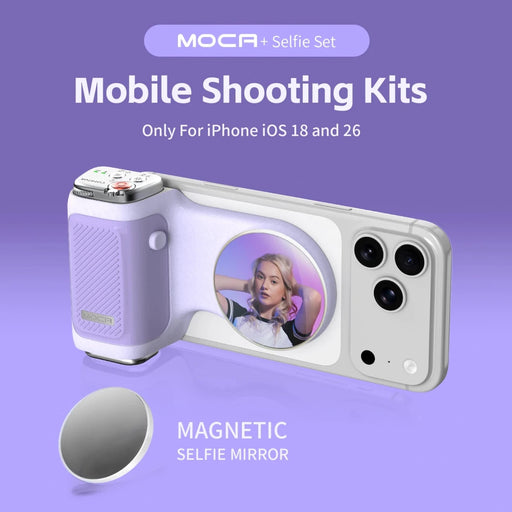 Danoz Smart - COMITOK MOCA iPhone Camera Shooting Aid ,Rechargeable Remote, DSLR - Grade Focus Lock, Ergonomic Design + Optional Fill Light/Mirror - danozdirect