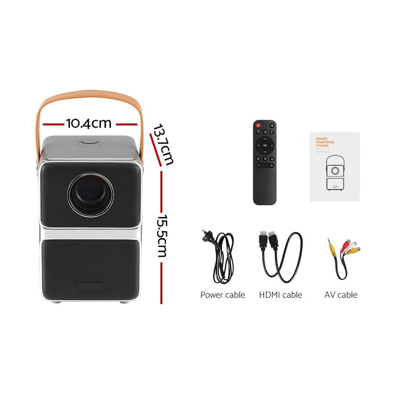 Danoz Smart - Devanti Portable Mini Video Projector 4K Wifi Home Theater HDMI Support 1080P - danozdirect