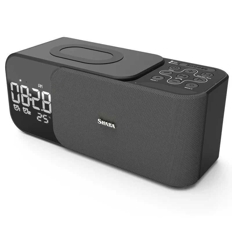 Danoz Smart - Digital Led Alarm Clock Night Light Led Bluetooth Speakers with Wireless Charger, Super Offer! - danozdirect