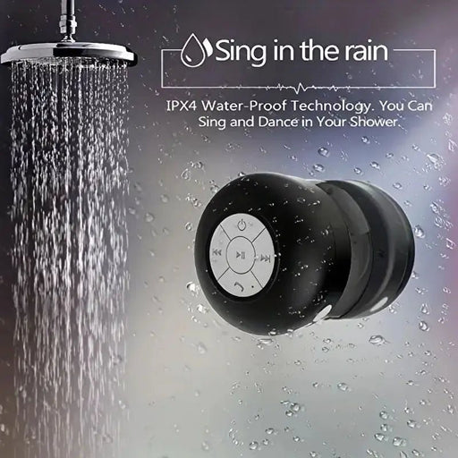 Danoz Smart 🔊 Family Portable Wireless Bluetooth Waterproof Suction Cup Small Speaker Car Bathroom Mobile Phone Listening to Music Stereo - danozdirect