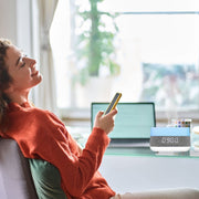 Danoz Smart - Laser Ambient Diffuser Clock Radio with Bluetooth Speaker & Light - danozdirect