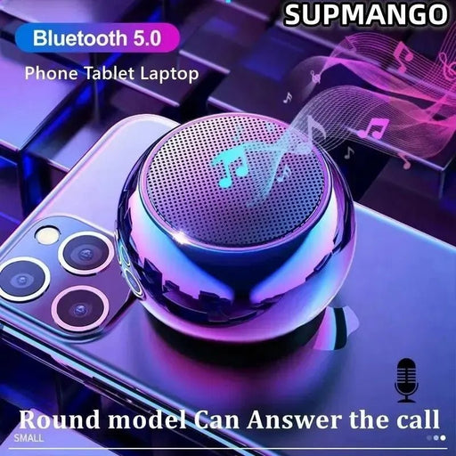 Danoz Smart 🔊 M3 Flash Wireless Bluetooth Speaker Portable Small Steel Gun Metal Heavy Subwoofer Outdoor Mini Bluetooth Small Speaker - danozdirect