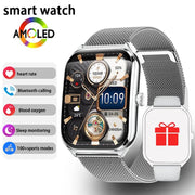 Danoz Smart - New Ultra Thin Smart Watch men 1.96" AMOLED 360*360 HD Pixel Display Always Show Time Call Reminder Smartwatch Ladies For huawei - danozdirect