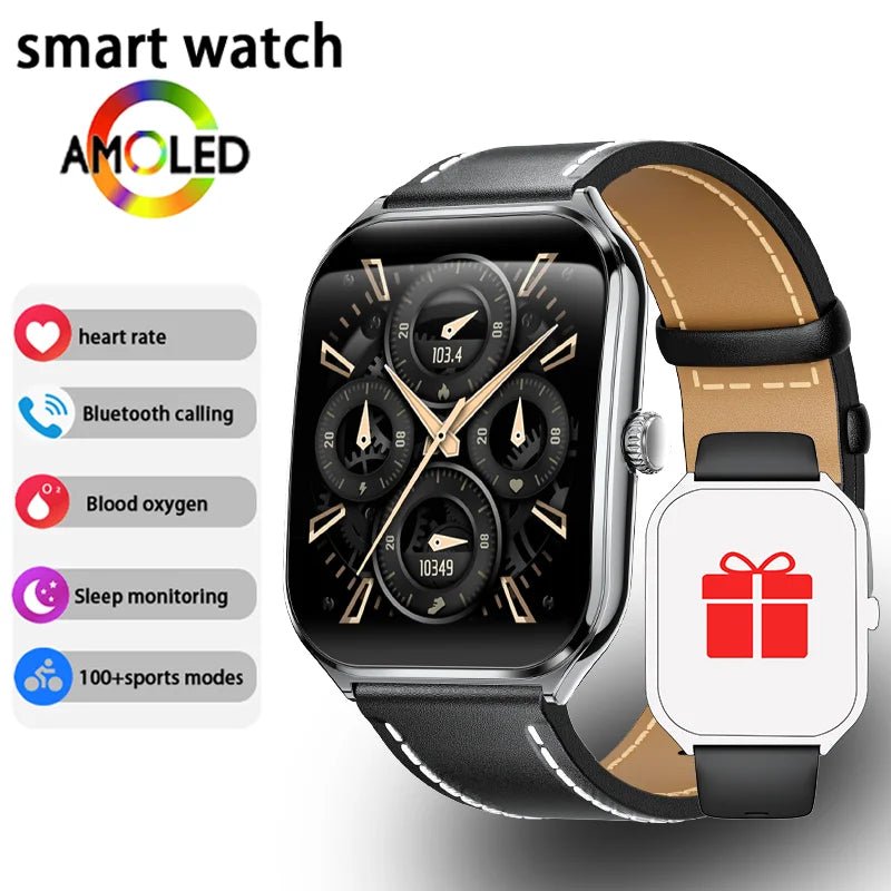 Danoz Smart - New Ultra Thin Smart Watch men 1.96" AMOLED 360*360 HD Pixel Display Always Show Time Call Reminder Smartwatch Ladies For huawei - danozdirect