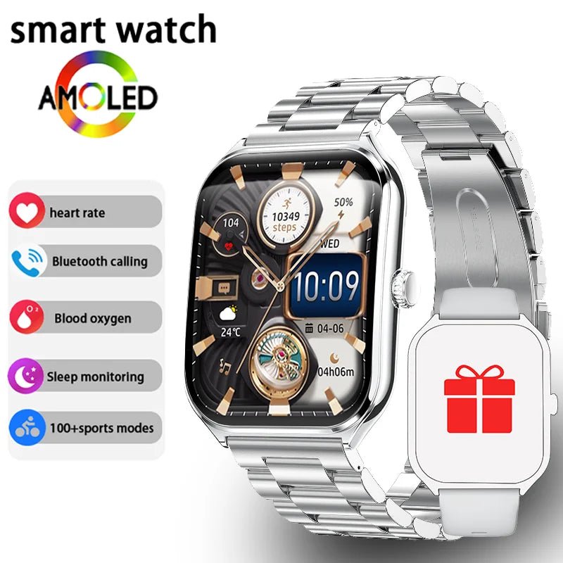 Danoz Smart - New Ultra Thin Smart Watch men 1.96" AMOLED 360*360 HD Pixel Display Always Show Time Call Reminder Smartwatch Ladies For huawei - danozdirect