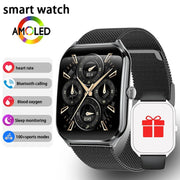 Danoz Smart - New Ultra Thin Smart Watch men 1.96" AMOLED 360*360 HD Pixel Display Always Show Time Call Reminder Smartwatch Ladies For huawei - danozdirect