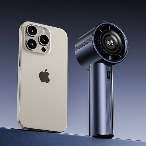 Danoz Smart - Pink High - Power Portable, USB Charge, Handheld Fan with Digital Display - danozdirect