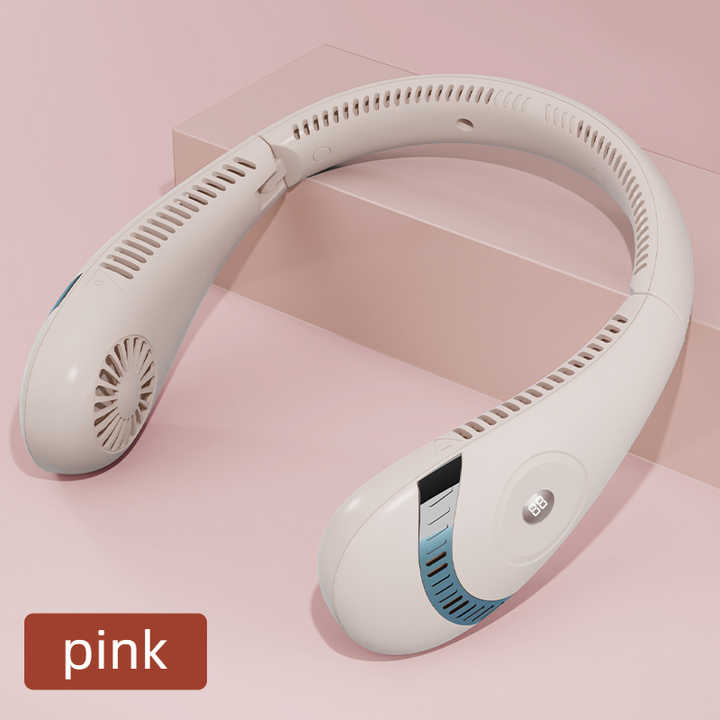 Danoz Smart - Pink Rechargeable 5000mAh Portable Neck Fan with 3 - Speed Settings - danozdirect