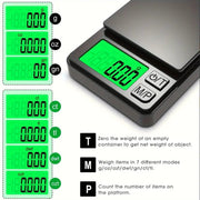 Danoz Smart - Precision Pocket Scale 1000g X 0.01g - Digital Gram, Food, Jewelry, Ounces/Grains Scale with Backlit LCD - Mini Scale for Travel - danozdirect