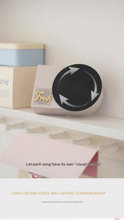 Danoz Smart - Retro Phonograph Bluetooth Speaker - Rotating Disc, Bluetooth 5.3, AUX/TF Card, 8H Playtime(Blue) - danozdirect