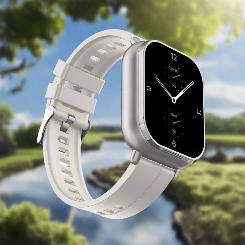 Danoz Smart - Silver 2 - in - 1 Bluetooth Smartwatch with Integrated Earbuds for Sports - danozdirect