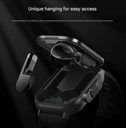 Danoz Smart - Silver 2 - in - 1 Bluetooth Smartwatch with Integrated Earbuds for Sports - danozdirect