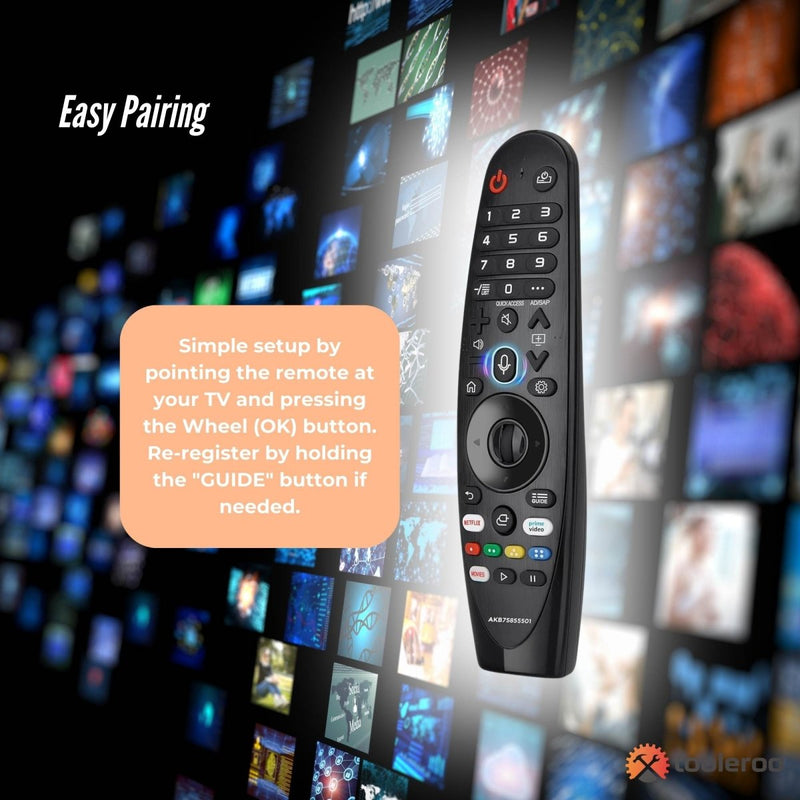 Danoz Smart - Tooleroo Smart TV Remote Control Replacement for LG Voice Magic 20GA 19BA 18BA - danozdirect