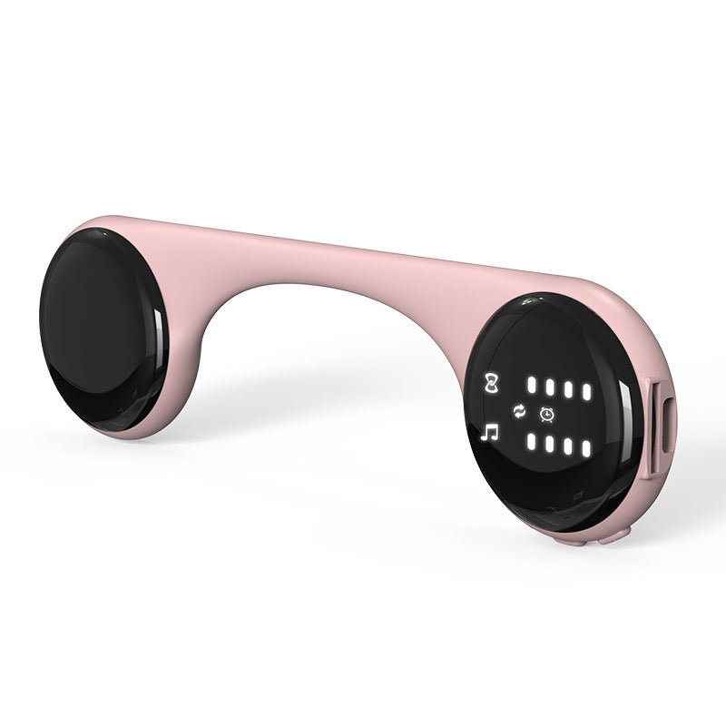 Danoz Smart - Under - Pillow Bone Conduction Sleep Speaker - Bluetooth 5.4, White Noise, TF Card, LED Display & Timer(Pink) - danozdirect