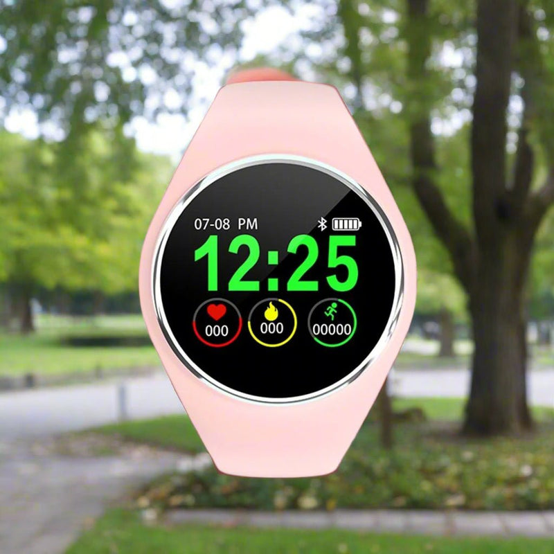 Danoz Smart - Waterproof Bluetooth Smartwatch With Call / Heart / Bp / Sleep Monitoring - Ip67 - Pink - danozdirect