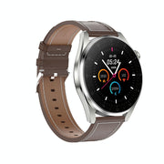 Danoz Smart - Waterproof Leather Smartwatch With Colour Display - Brown - danozdirect