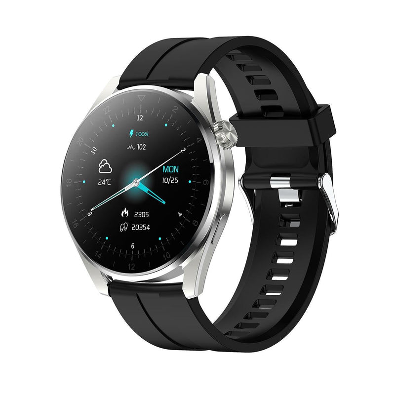 Danoz Smart - Waterproof Silicone Smartwatch With Colour Display - Silver - danozdirect