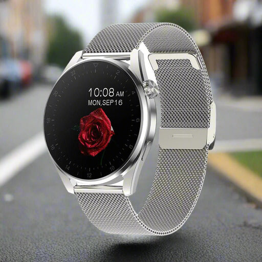 Danoz Smart - Waterproof Steel Smartwatch With Colour Screen - Ip68 - Silver - danozdirect