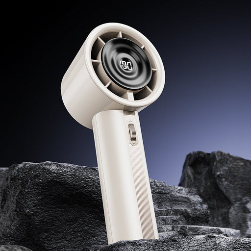 Danoz Smart - White High - Power Portable Handheld Fan with Digital Display - danozdirect