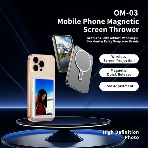 Danoz Smart - Wireless Magnetic Mount Vlog Selfie Monitor Screen Phone Rear Camera Selfie WiFi Bluetooth Connection for Selfie Live Vlog - danozdirect