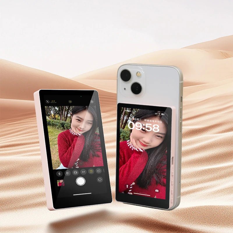 Danoz Smart - Wireless Magnetic Mount Vlog Selfie Monitor Screen Phone Rear Camera Selfie WiFi Bluetooth Connection for Selfie Live Vlog - danozdirect