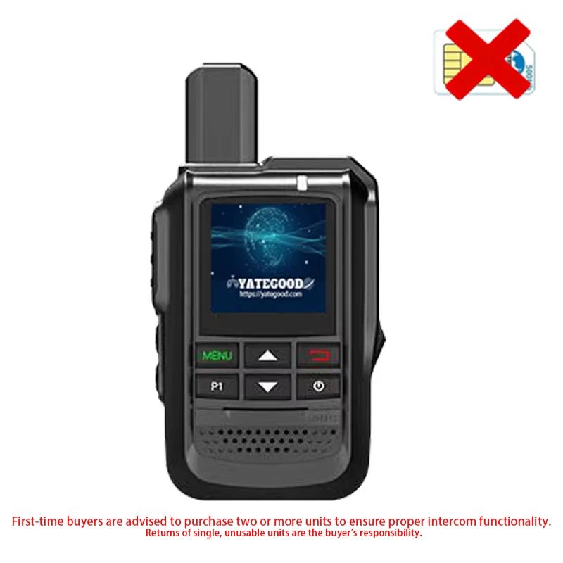 Danoz Smart - YATEGOOD G510 6000KM ham radio walkie talkie long range global ptt 4G poc radio100km - danozdirect